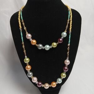 Hand Crafted Multicolor Beaded Necklace